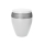 LUXOR SEMI OMEGA BIO-LEHM Urne wei&szlig; silber