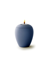 Keramik, Samton himmelblau 0,5 ltr., Gedenklicht