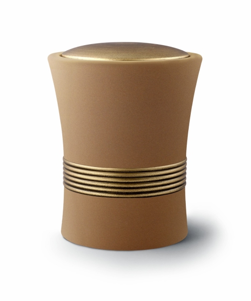 Edition Luxor, Samton sand, Handbemaltes Dekor altgold, Keramik