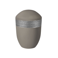 LUXOR SEMI PURE BIO-LEHM Urne mandel silber