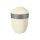 LUXOR SEMI PURE BIO-LEHM Urne sandbeige silber