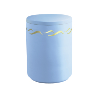 AQUA BRISE BIO-LEHM Urne atlantikblau gold