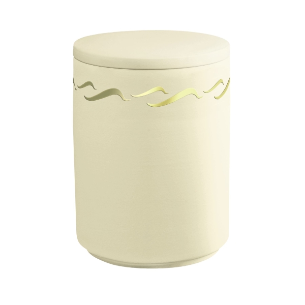 AQUA BRISE BIO-LEHM Urne sandbeige gold