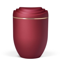 Naturstoffurne, Weinrot Velours, Goldband, Scalerna
