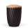 Naturstoffurne, Anthrazit Velours, Holzdeckel Linde, Curwave