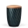 Naturstoffurne, Petrol, Holzdeckel Linde, Curwave