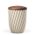 Naturstoffurne, Sandbeige, Holzdeckel Nussbaum, Curwave