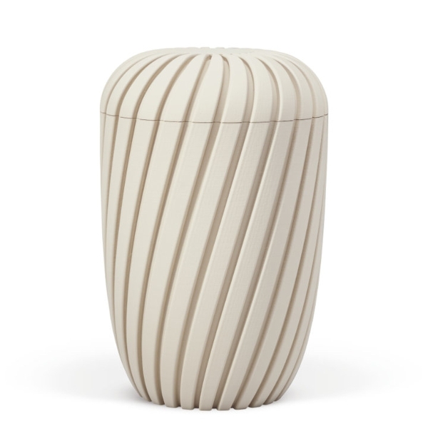Naturstoffurne, Sandbeige, Curwave