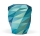 Naturstoffurne, Effektlack Mintgrün - Azorenblau, Polygon