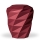 Naturstoffurne, Weinrot Velours, Polygon
