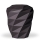 Naturstoffurne, Anthrazit Velours, Polygon