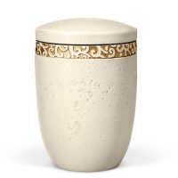 Dujura-Urne aus Kalzium, Steinoptik Hellbeige,...