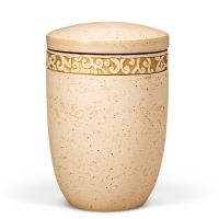 Dujura-Urne aus Kalzium, Steinoptik Terracotta,...