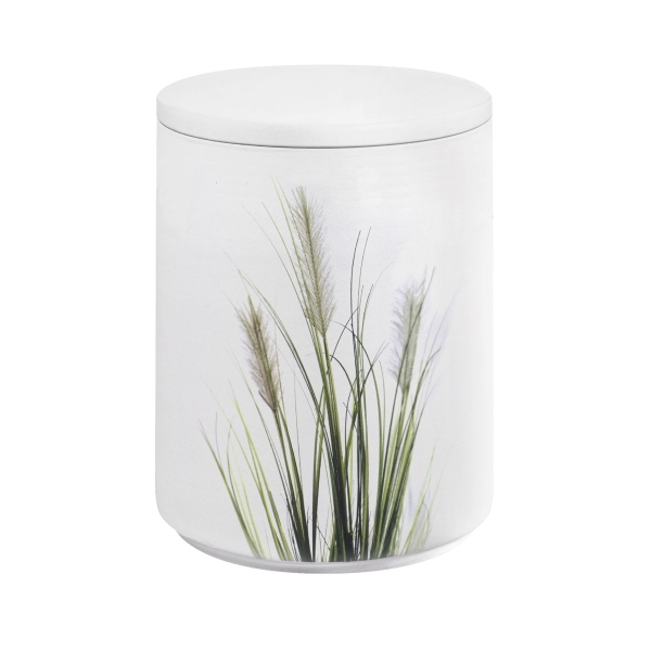 AQUA FLORA BIO-LEHM Urne Binsen wei&szlig;