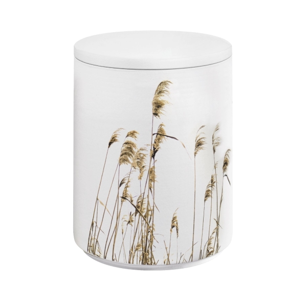 AQUA FLORA BIO-LEHM Urne Schilf wei&szlig;