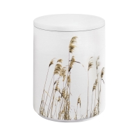 AQUA FLORA BIO-LEHM Urne Schilf wei&szlig;