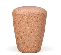Naturstoffurne, Ockerorange, Steinoptik