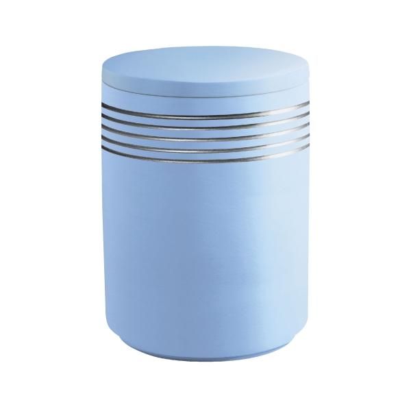 AQUA NOVA BIO-LEHM Urne atlantikblau silber