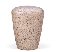 Naturstoffurne, Perlbeige "Steinoptik"