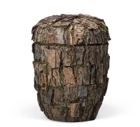 Naturstoffurne, Neembaumrinde "Baum Optik" in...