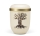 Naturstoffurne, Sandbeige, Goldrand, Motiv: Herbstlicher Baum, Handbemalt