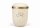 Naturstoffurne, Sandbeige, Goldrand, Baum ART-Dekor Baum gold/weiß