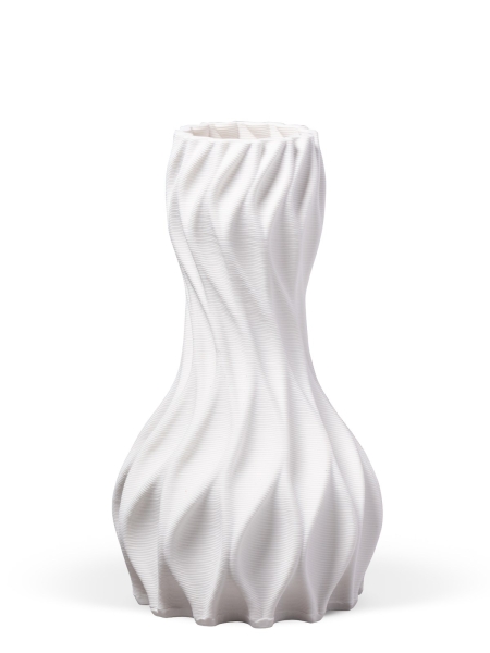 Vase 3D-Druck, Icarus, Weiß, L (32 cm) - 1500g