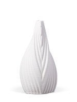 Vase 3D-Druck, Eclipse, Weiß, L (32 cm) - 1500g