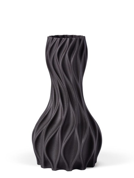Vase 3D-Druck, Icarus, Anthrazitt, L (32 cm) - 1500g