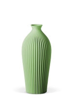 Vase 3D-Druck, Serenity, Pastellgrün, M (23 cm) - 480g