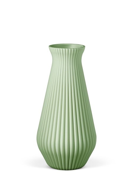 Vase 3D-Druck, Cascadia, Pastellgrün, M (23 cm) - 480g
