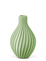 Vase 3D-Druck, Aurora, Pastellgrün, M (23 cm) - 480g