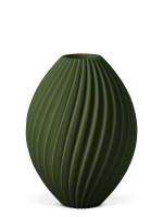 Vase 3D-Druck, Nova, Laubgrün, M (23 cm) - 480g
