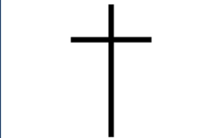 GR-M101-Motiv: schmales Kreuz