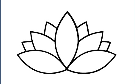 GR-M116-Motiv: Lotusbl&uuml;te modern