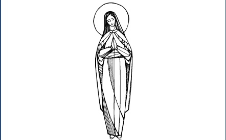 GR-M160-Motiv: Gravur Grabstele: Mutter Gottes