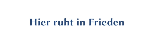 GR-S303-Spruch: Hier ruht in Frieden