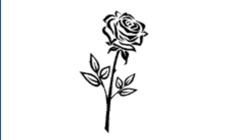 GR-M119-Motiv: stehende Rose-1