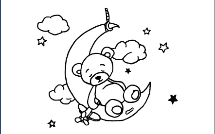 GR-M149-Motiv: B&auml;r + Mond