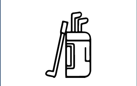 GR-M182-Motiv: Golfbag