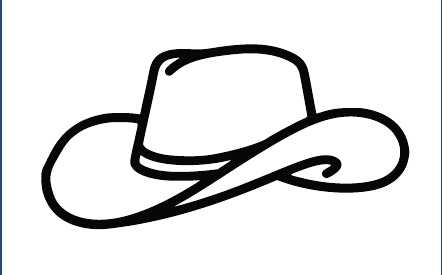 GR-M186-Motiv: Cowboyhut