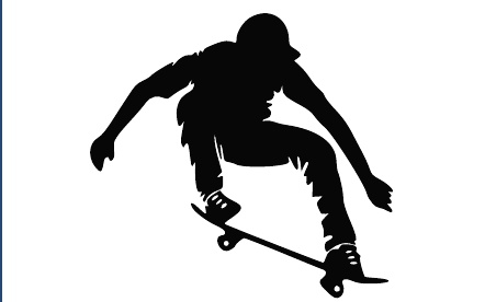GR-M178-Motiv: Skateboarder