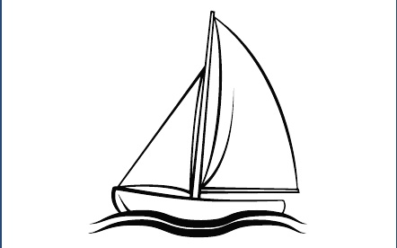 GR-M268-Motiv: Segelboot