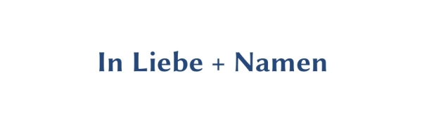 GR-S305-Spruch: In Liebe + eigene Namen; mehrzeilig
